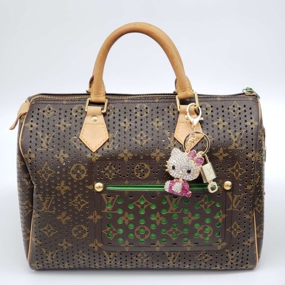 100% Auth Louis Vuitton Lock & Key with unbranded Bagcharm, Keycharm, Keychain - Picture 9 of 9